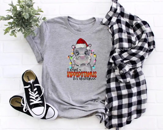 I Want A Hippopotamus For Christmas Shirt